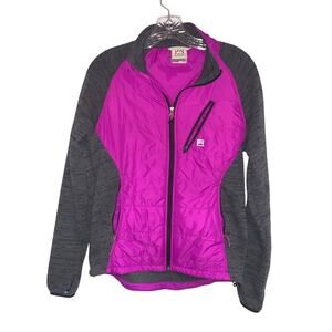 Avalanche Women’s Pink With Grey Fleece Full Zip Jacket. Women’s Medium